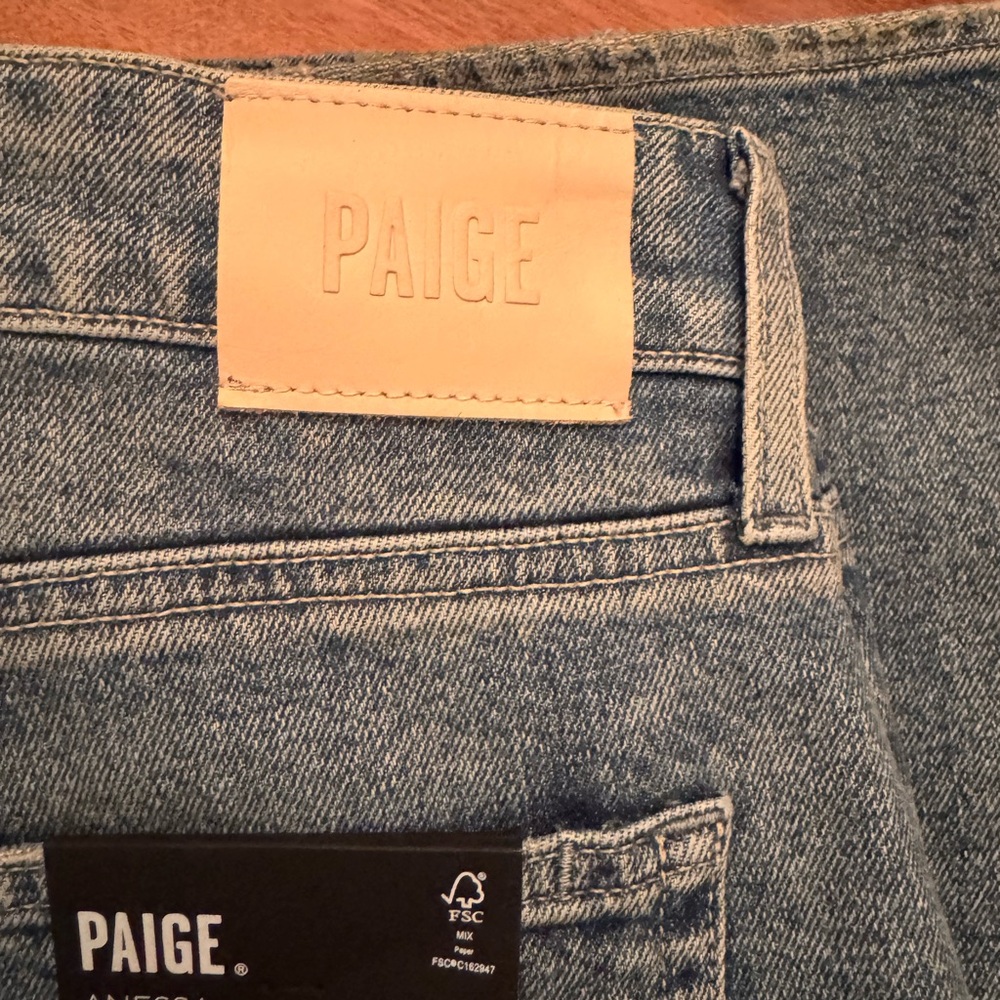 NWT PAIGE Anessa Ankle Wide Leg Jeans Size 25 - Picture 2 of 6